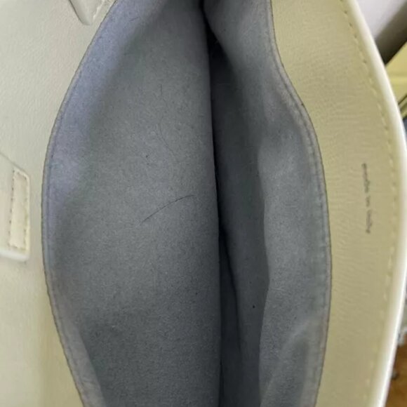 Senreve Doctor Bag Satchel Handbag Shoulder Bag Zip Sand Genuine Italian Leather - Picture 14 of 16